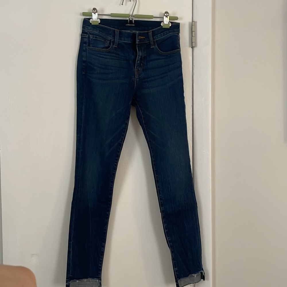 J BRAND | Dark wash step hem straight leg size 26 jeans